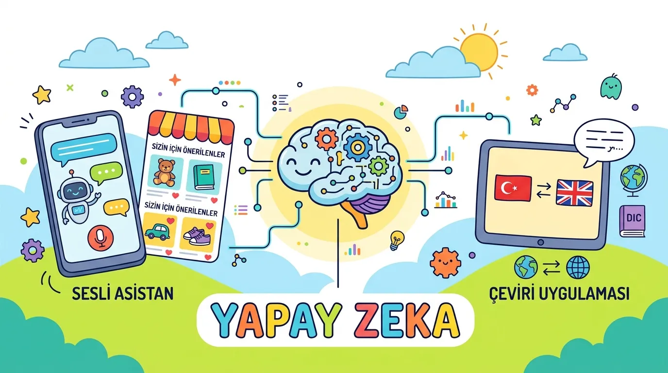 6. Sınıf Bilişim Teknolojileri ve Yazılım Yenilikçi Bilişim Teknolojileri: Yapay Zekâ görseli