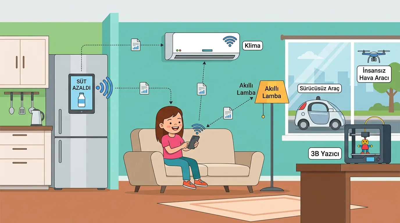 6. Sınıf Bilişim Teknolojileri ve Yazılım Akıllı evde buzdolabı klimayı telefonla yönetiyor