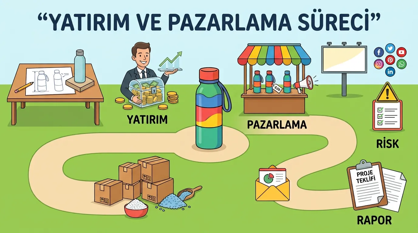 6. Sınıf Sosyal Bilgiler Su şişesinin yatırım pazar yolculuğu